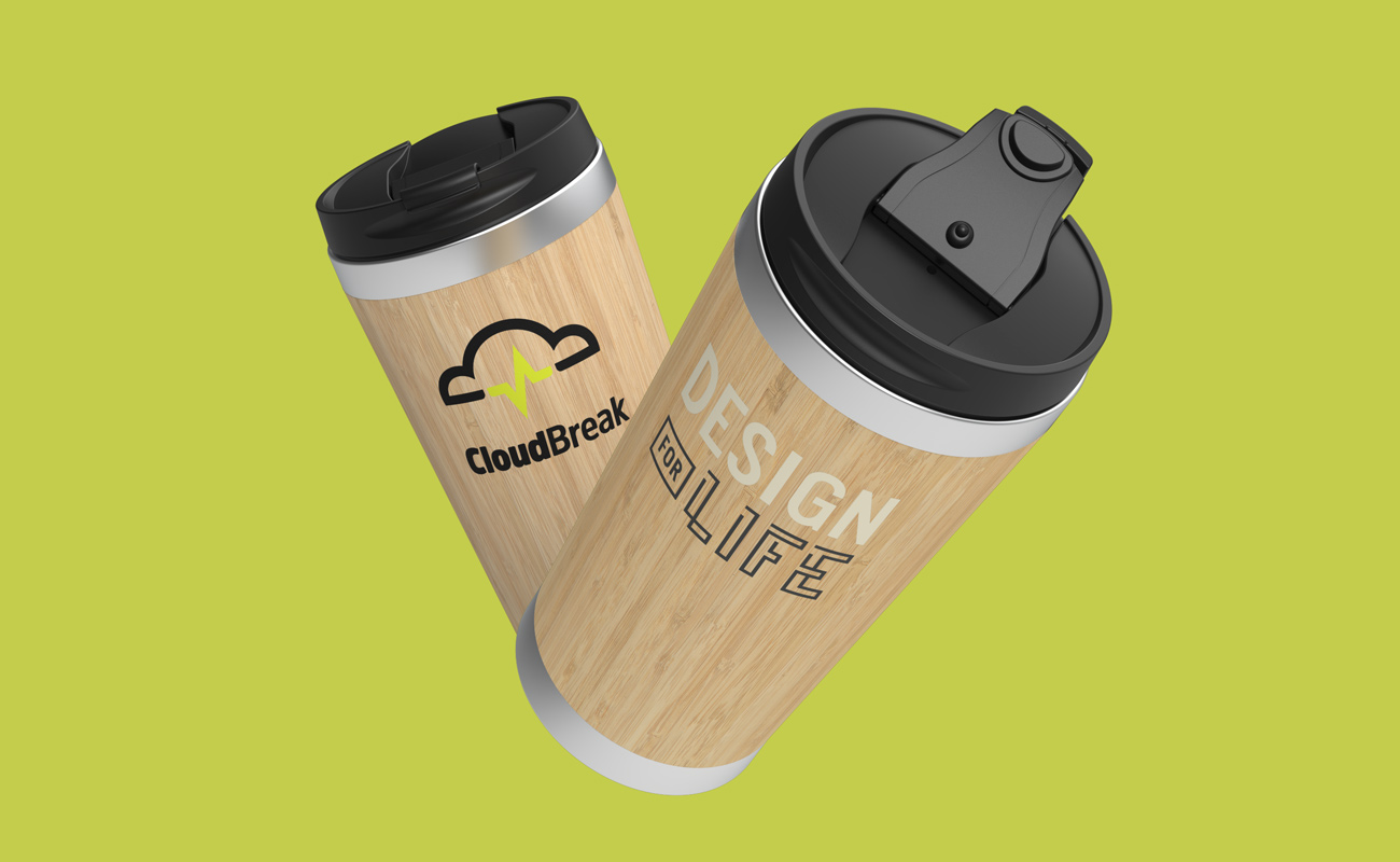 EcoSip - Custom Bamboo Travel Cup